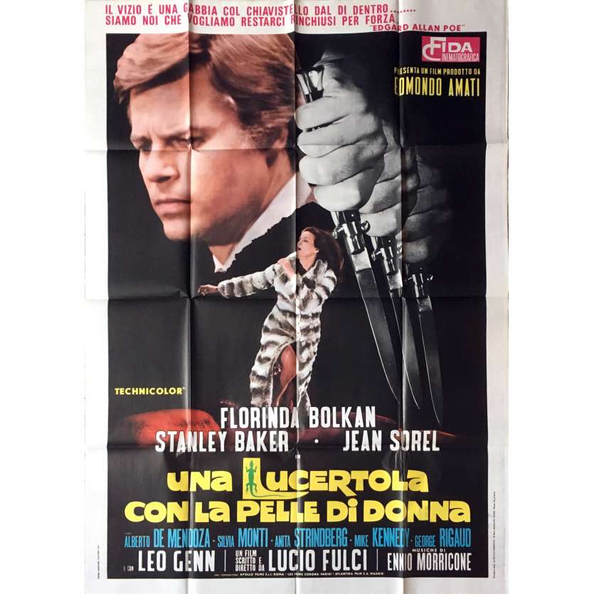 LE VENIN DE LA PEUR / UNA LUCERTOLA Affiche de film  - 100x140 cm. - 1971 - Florinda Bolkan, Lucio Fulci