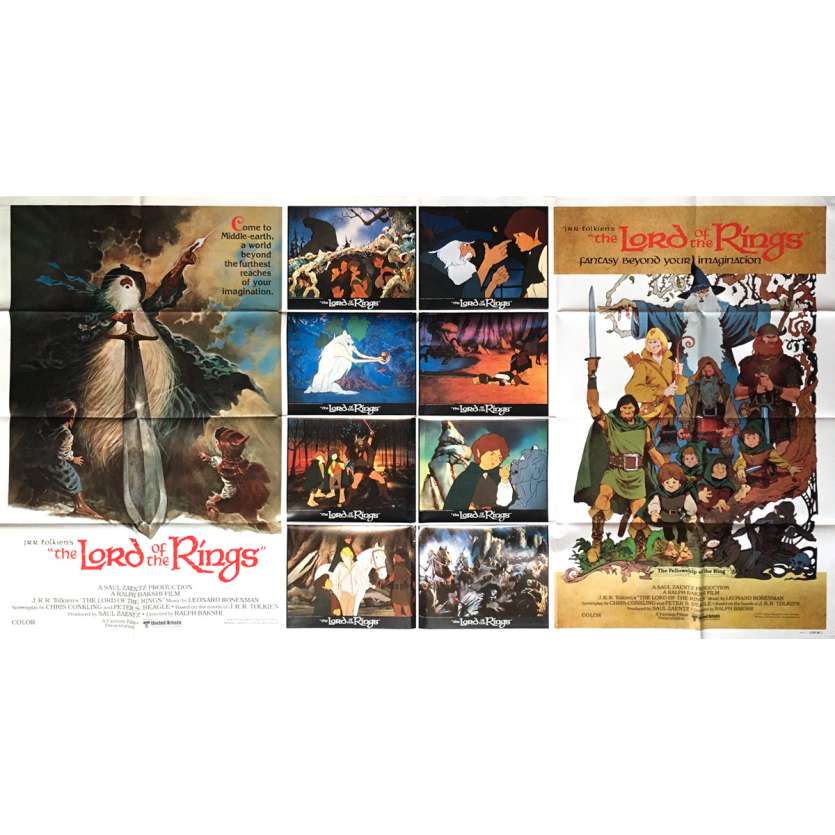 LE SEIGNEUR DES ANNEAUX (ANIME) Affiche de film  - 104x194 cm. - 1978 - John Hurt, Ralph Bakshi
