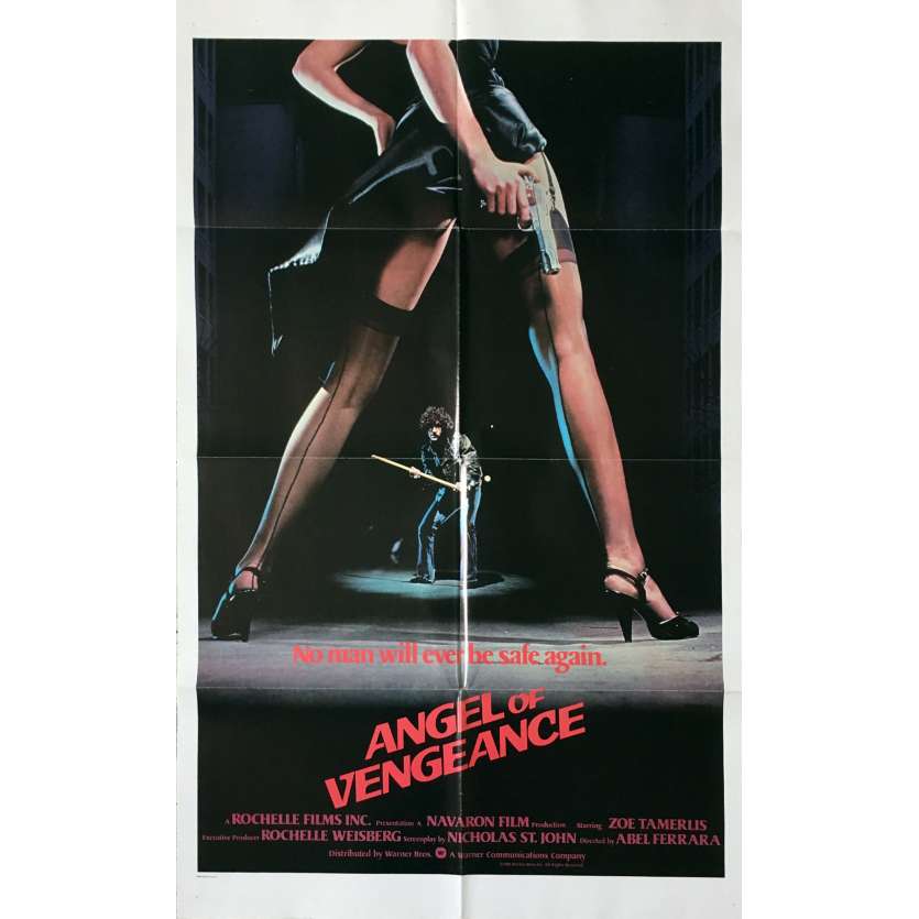 L'ANGE DE LA VENGEANCE Affiche de film  - 69x104 cm. - 1981 - Zoë Lund, Abel Ferrara