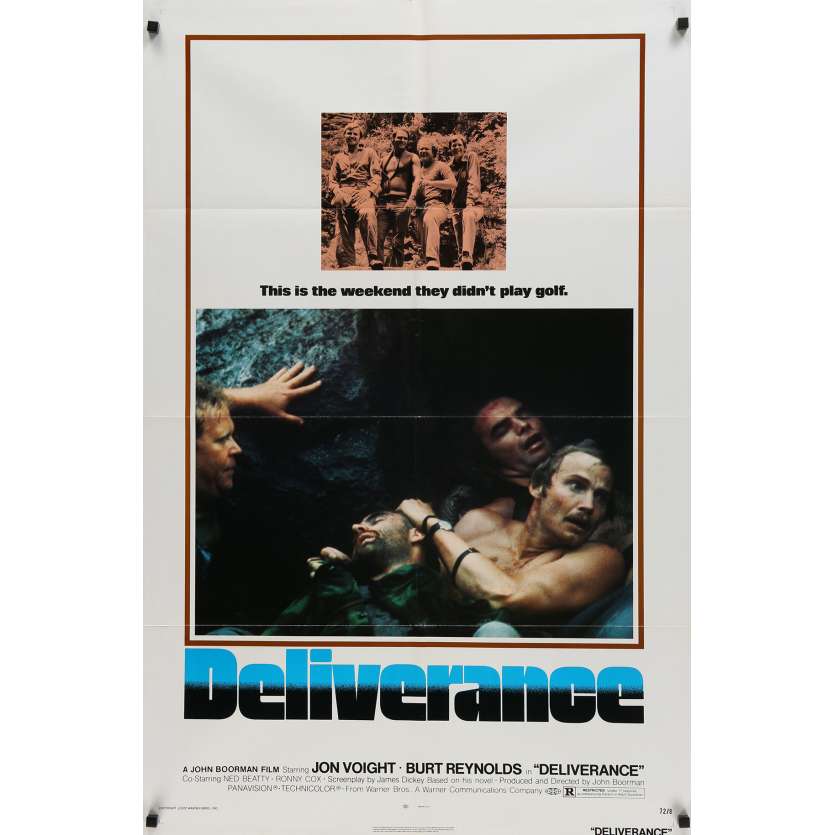 DELIVRANCE Affiche de film  - 69x104 cm. - 1972 - Burt Reynolds, John Boorman