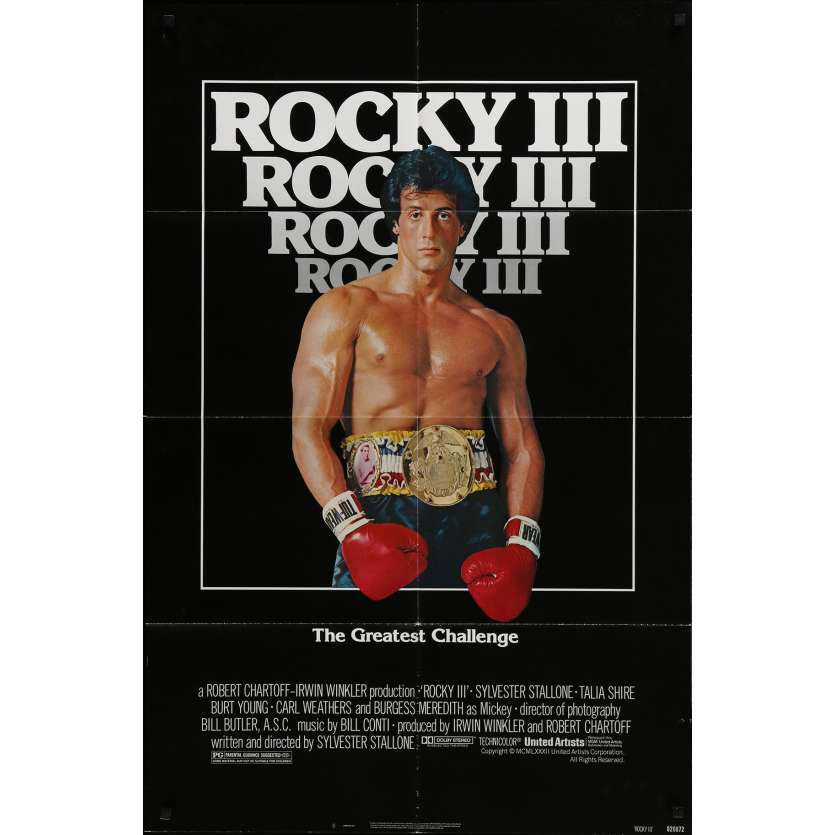 ROCKY 3 Movie Poster   - 29x41 in. - 1982 - Sylvester Stallone, Mr. T
