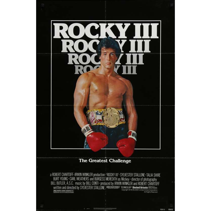ROCKY 3 Affiche de film - 69x104 cm. - 1982 - Mr. T, Sylvester Stallone