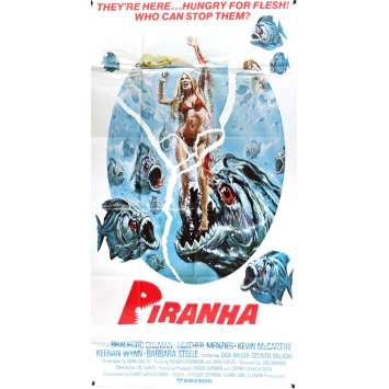 PIRANHA Movie Poster - 41x81 in. - 1978 - Joe Dante, Kevin McCarthy PIRANHA Movie Poster - 41x81 in. - 1978 - Joe Dante, Kevin McCarthy