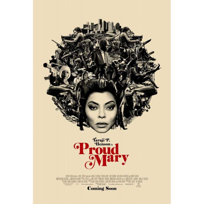 PROUD MARY Movie Poster DS - Adv. - 29x41 in. - 2018 - Babak Najafi, Taraji P. Henson