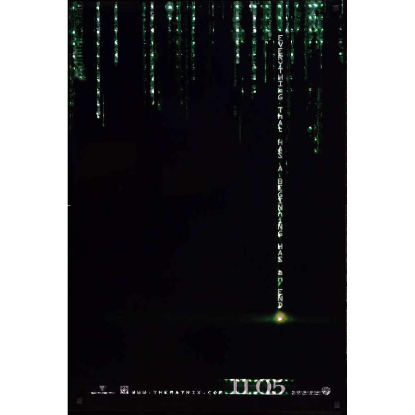 MATRIX REVOLUTION US Movie Poster 27x40 - 2006 - Wachovsky, Keanu Reeves