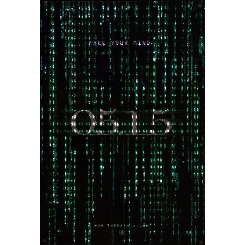 MATRIX RELOADED 05.15 US Movie Poster  27x40 - 2005 - Wachovsky, Keanu Reeves