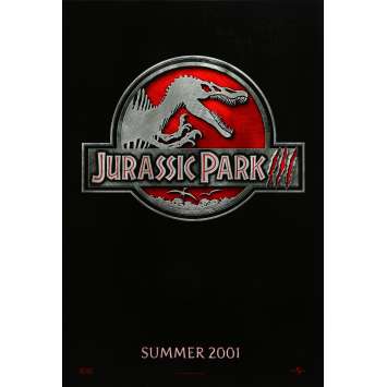 JURASSIC PARK 3 Affiche de film Teaser - 69x104 cm. - 2001 - Sam Neil, Steven Spielberg JURASSIC PARK 3 Affiche de film Teaser - 69x104 cm. - 2001 - Sam Neil, Steven Spielberg