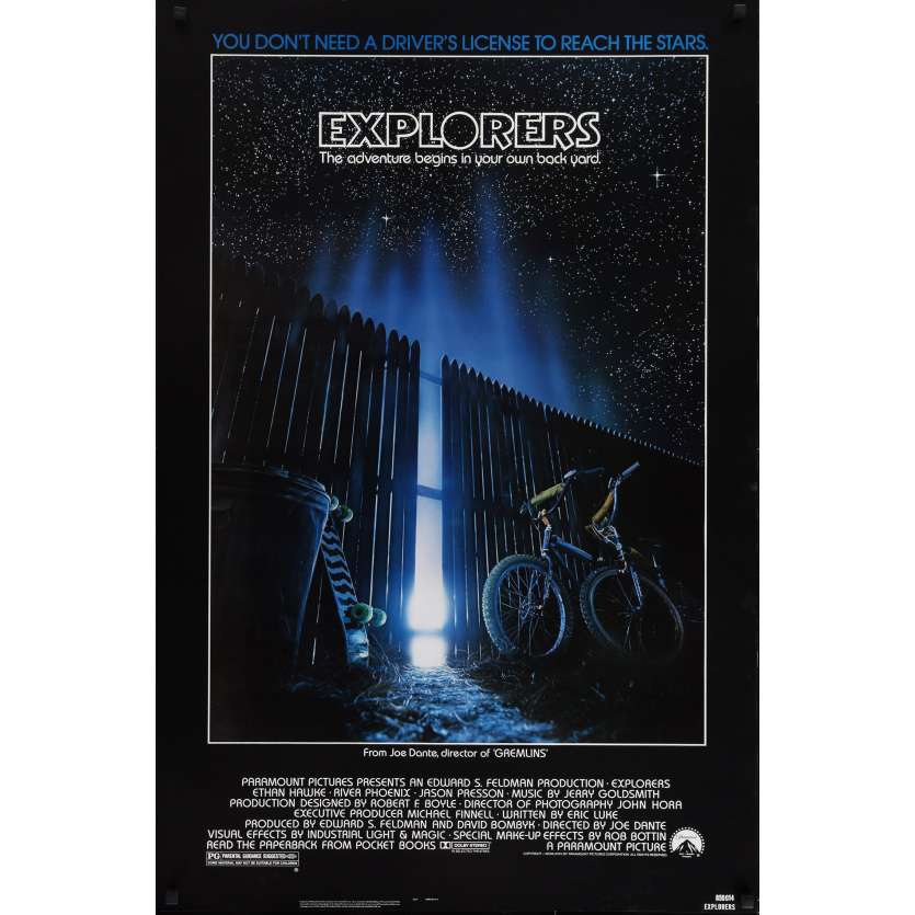 EXPLORERS Affiche de film Def. - 69x104 cm. - 1985 - Ethan Hawke, Joe Dante