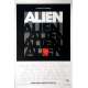 ALIEN Movie Poster Teaser  - 29x41 in. - 1979 - Ridley Scott, Sigourney Weaver