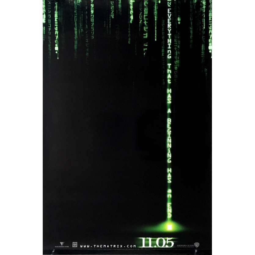 MATRIX REVOLUTION Movie Poster Advance  - 29x41 in. - 2003 - Wachowski Brothers, Keanu Reeves
