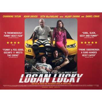LOGAN LUCKY Movie Poster - 30x40 in. - 2017 - Steven Soderbergh, Adam Driver