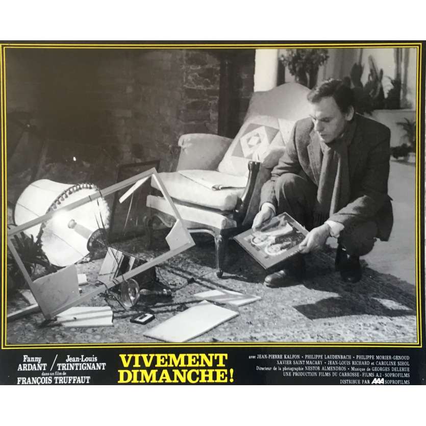 VIVEMENT DIMANCHE Photo de film N01 - 25x30 cm. - 1983 - Fanny Ardant, François Truffaut