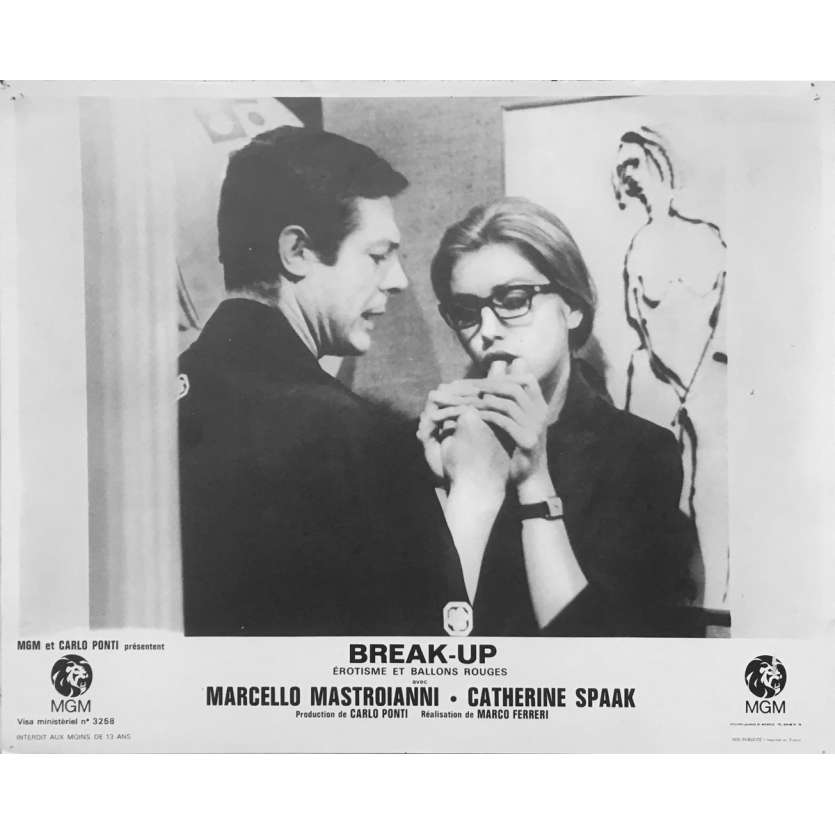 BREAK-UP Photo de film N05 - 21x30 cm. - 1968 - Marcello Mastroianni, Marco Ferreri