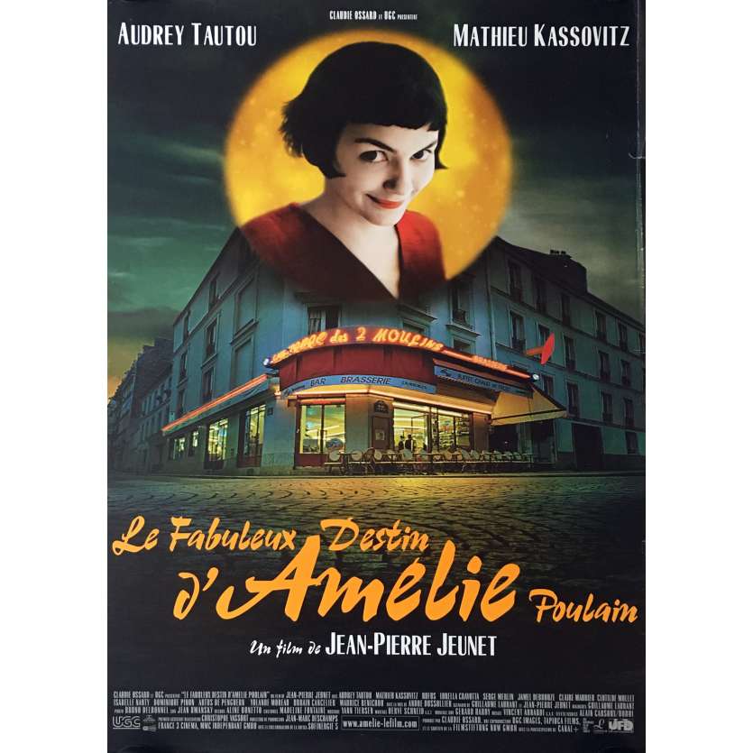 AMELIE POULAIN Affiche de film - 69x104 cm. - 2001 - Audrey Tautou, Jean-Pierre Jeunet