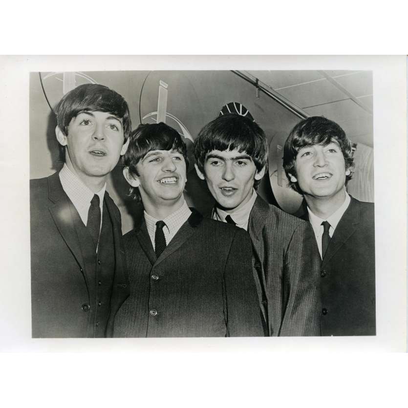 QUATRE GARÇONS DANS LE VENT Photo de presse N10 - 12x16,5 cm. - 1964 - The Beatles, Hard Day's Night