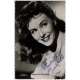 PAULETTE GODDARD Carte Postale signée - 9x14 cm. - 1952 - W/ COA, Exc.