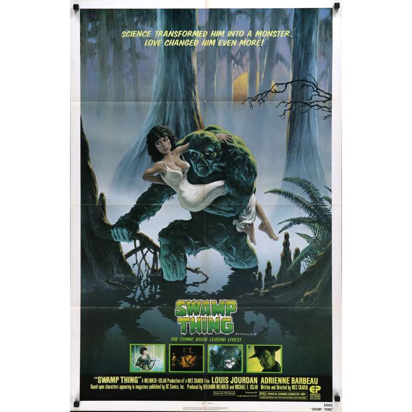 SWAMP THING Movie Poster - 29x41 in. - 1982 - Wes Craven, Adrienne Barbeau