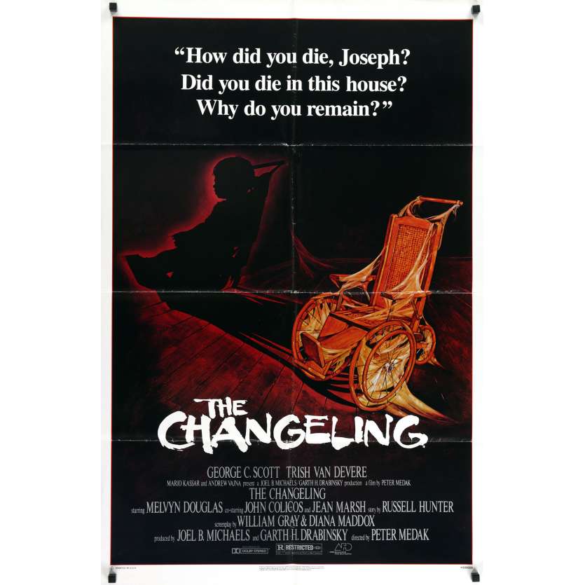 THE CHANGELING - L'ENFANT DU DIABLE Affiche de film - 69x104 cm. - 1980 - George C. Scott, Peter Medak