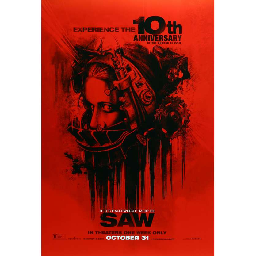 SAW Affiche de film Préventive - 69x104 cm. - R2010 - Cary Elwes, James Wan