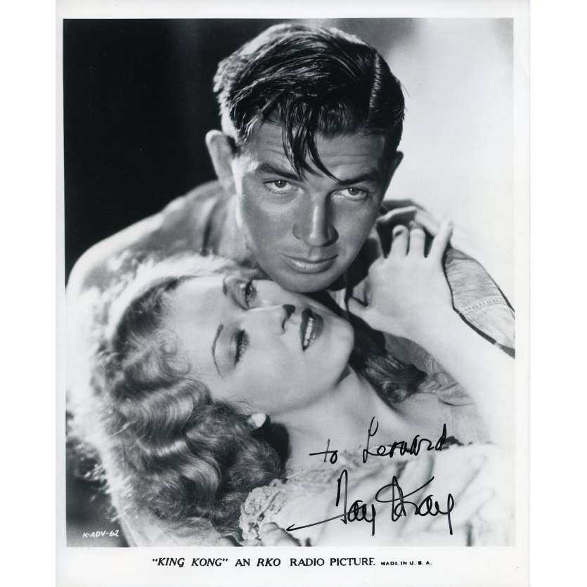 KING KONG Signed Photo - 8x10 in. - R1980 - Merian C. Cooper, Fay Wray