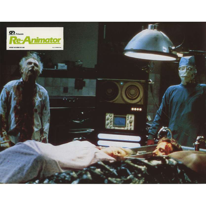 RE-ANIMATOR Lobby Card N05 - 9x12 in. - 1985 - Stuart Gordon, Jeffrey Combs