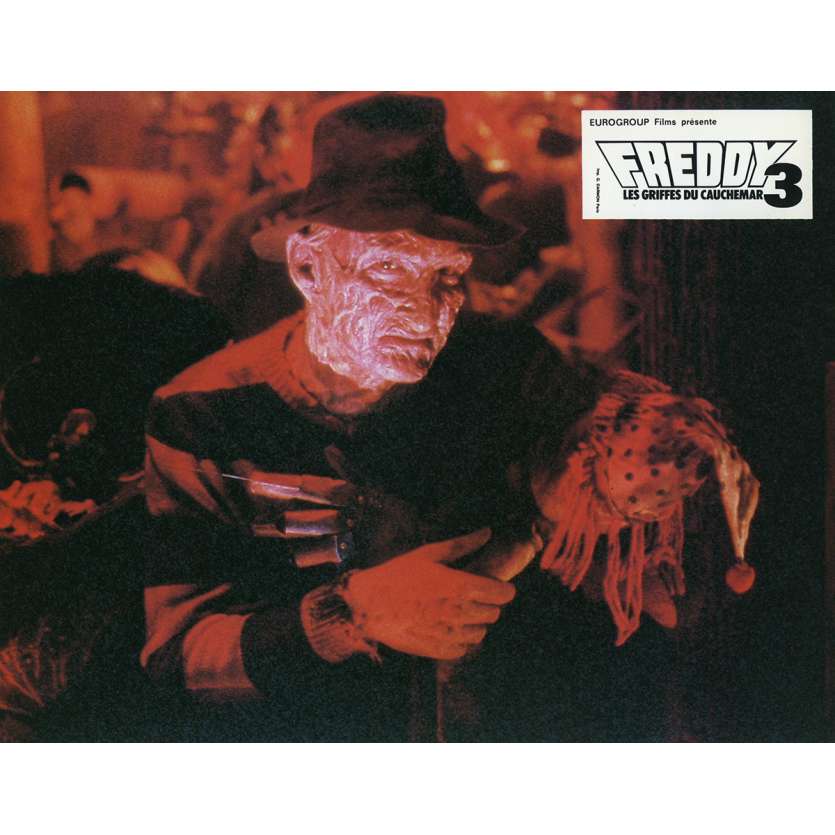 A NIGHTMARE ON ELM STREET 3 DREAM WARRIORS Lobby Card N03 - 9x12 in. - 1987 - Chuck Russel, Robert Englund