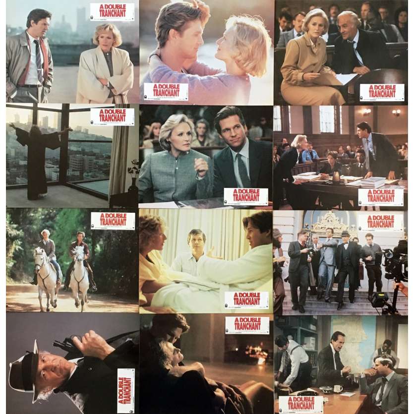 JAGGED EDGE Lobby Cards x12 - 9x12 in. - 1985 - Richard Marquand, Jeff Bridges
