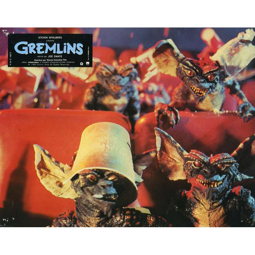 GREMLINS Original Lobby Card N01 - 9x12 in. - 1984 - Joe Dante, Zach Galligan