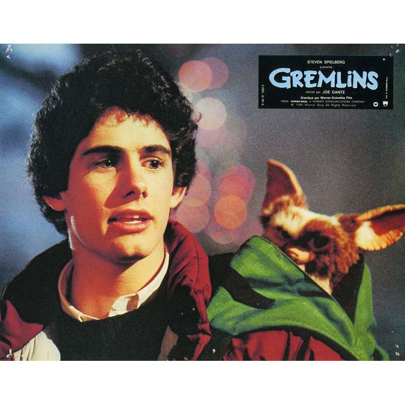 GREMLINS Original Lobby Card N05 - 9x12 in. - 1984 - Joe Dante, Zach Galligan