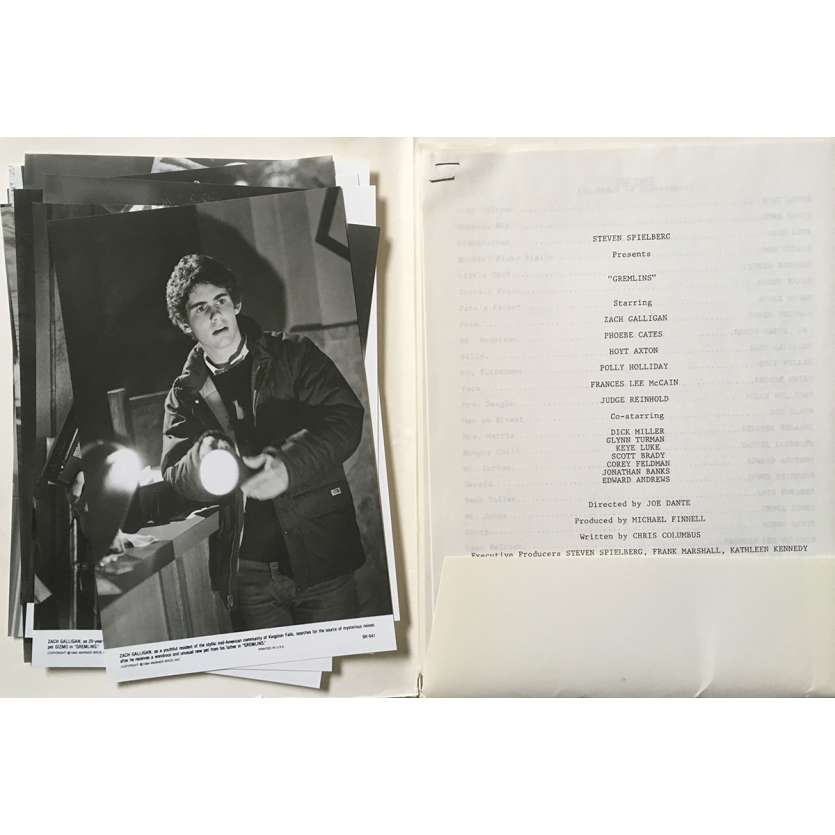 GREMLINS Presskit avec 17 photos - 21x30 cm. - 1984 - Zach Galligan, Joe Dante