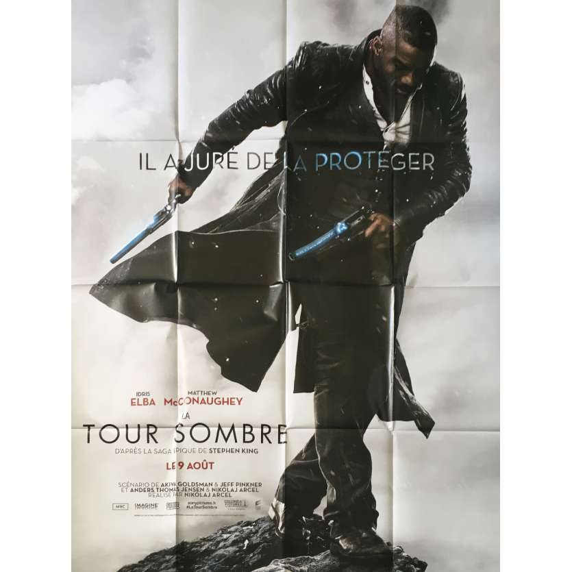 THE DARK TOWER Original Movie Poster Advance - 47x63 in. - 2017 - Nikolaj Arcel, Matthew McConaughey