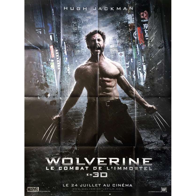 WOLVERINE Original Movie Poster - 47x63 in. - 2013 - James Mangold, Hugh Jackman