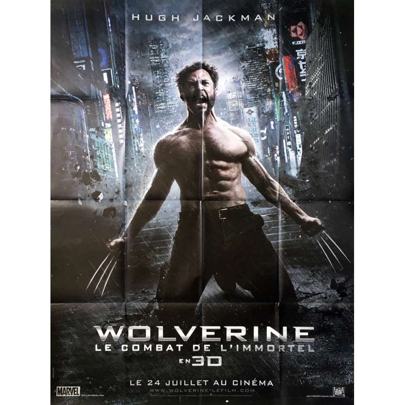 WOLVERINE Original Movie Poster  - 47x63 in. - 2013 - James Mangold, Hugh Jackman