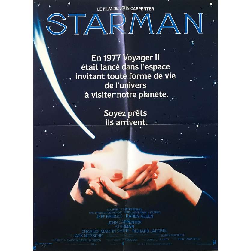 STARMAN Affiche de film - 40x60 cm. - 1984 - Jeff Bridges, John Carpenter