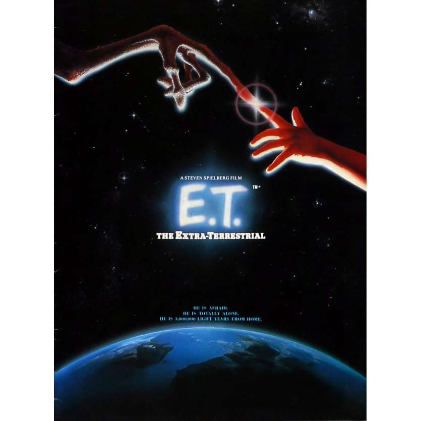 E.T. Original Program  - 9x12 in. - 1982 - Steven Spielberg, Dee Wallace
