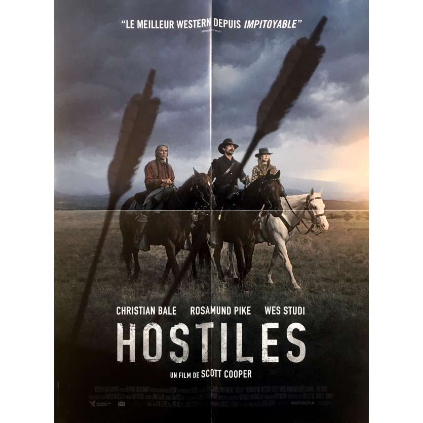 HOSTILES Original Movie Poster - 15x21 in. - 2018 - Scott Cooper, Christian Bale