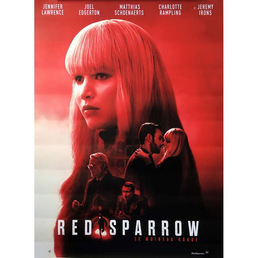 RED SPARROW Affiche de film  - 40x60 cm. - 2018 - Jennifer Lawrence, Francis Lawrence