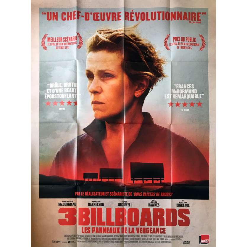 3 BILLBOARDS Affiche de film  - 120x160 cm. - 2017 - Frances McDormand, Martin McDonagh