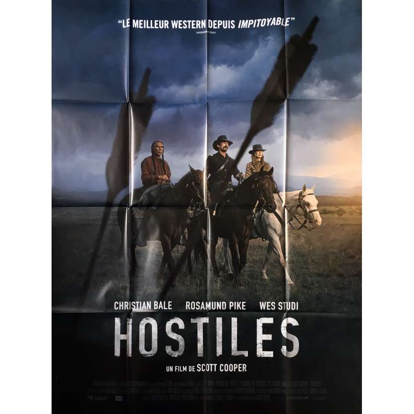 HOSTILES Original Movie Poster - 47x63 in. - 2018 - Scott Cooper, Christian Bale