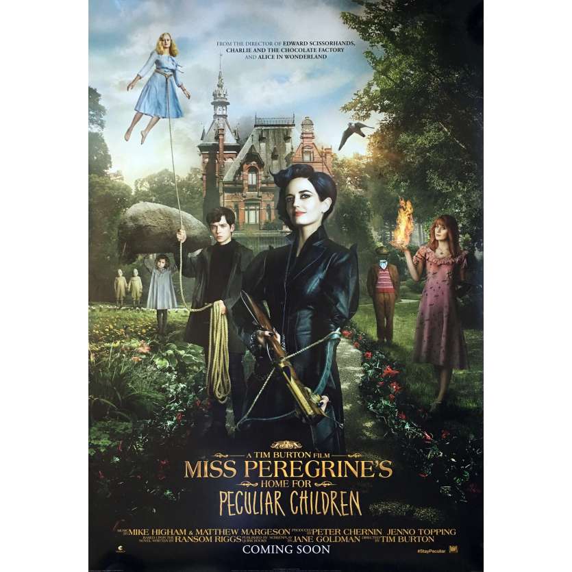 MISS PEREGRINE Original Movie Poster DS - 29x41 in. - 2016 - Tim Burton, Eva Green