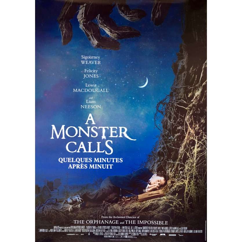A MONSTER CALLS Original Movie Poster - 28x40 in. - 2016 - J.A. Bayona, Felicity Jones