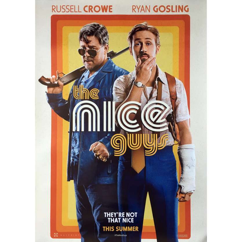 THE NICE GUYS Affiche de film - 70x100 cm. - 2016 - Russell Crowe, Shane Black