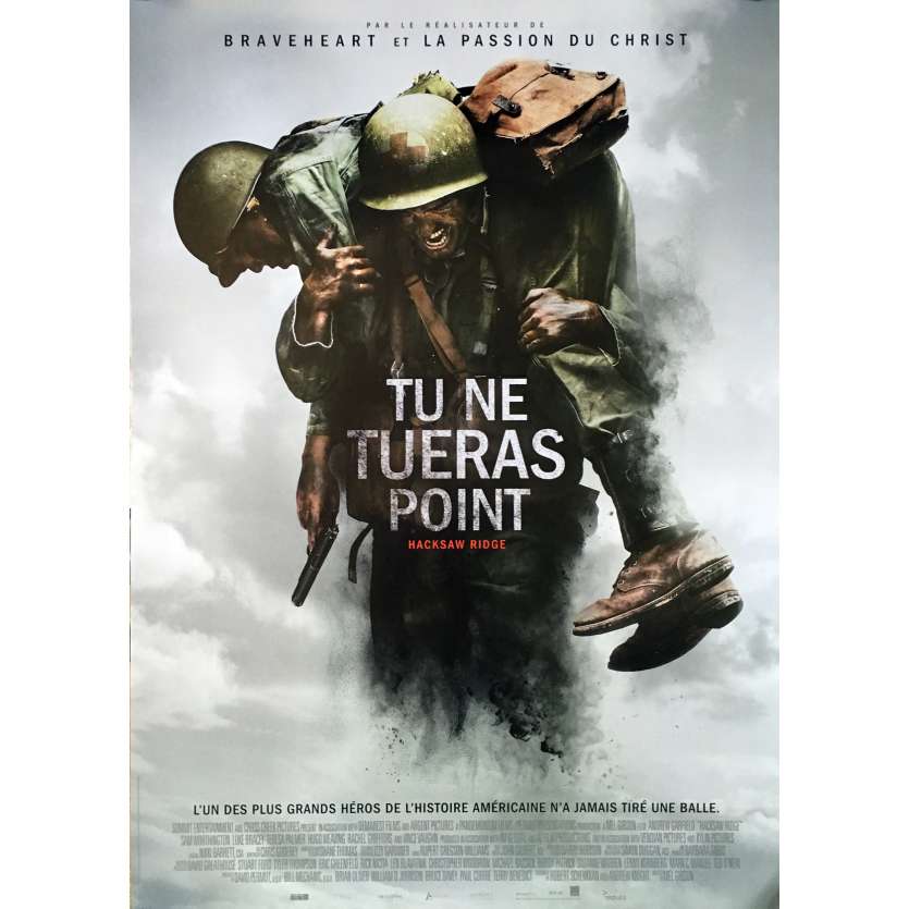 TU NE TUERAS POINT Affiche de film - 70x100 cm. - 2016 - Andrew Garfield, Mel Gibson