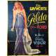 GILDA Affiche de film - 120x160 cm. - R1970 - Rita Hayworth, Charles Vidor