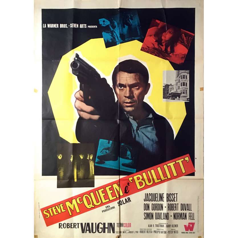 BULLITT Original Movie Poster  - 39x55 in. - 1968 - Peter Yates, Steve McQueen