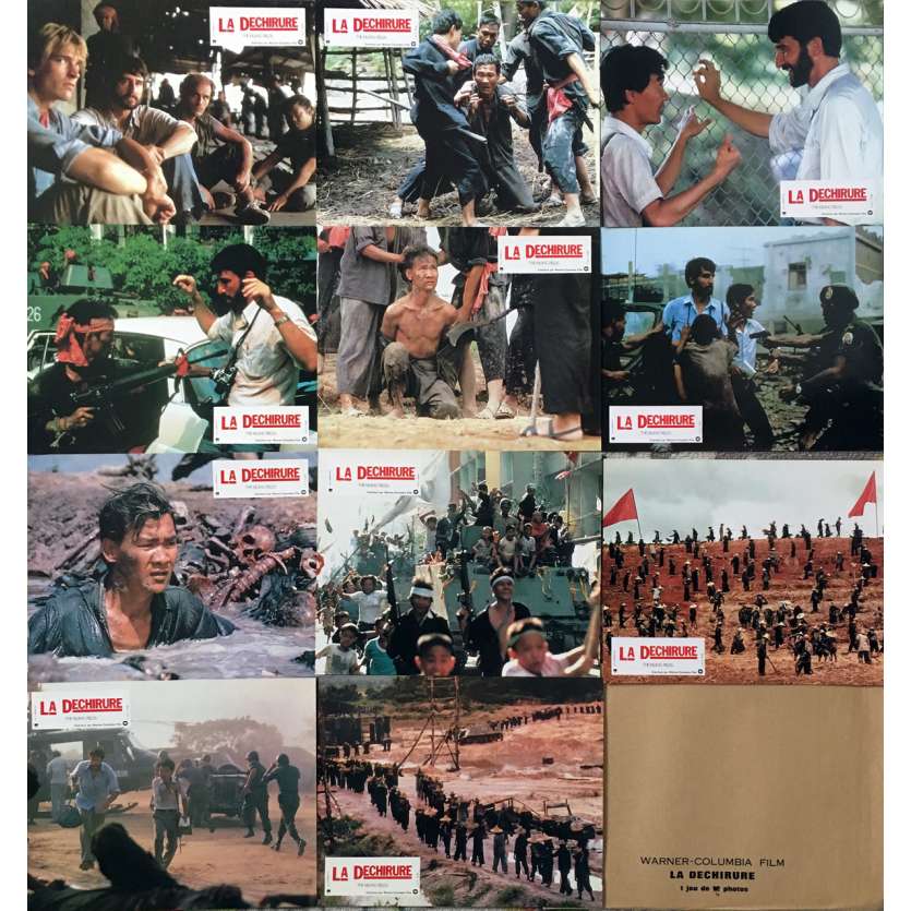 THE KILLING FIELDS Original Lobby Cards x11 - 9x12 in. - 1984 - Roland Joffé, Sam Waterston