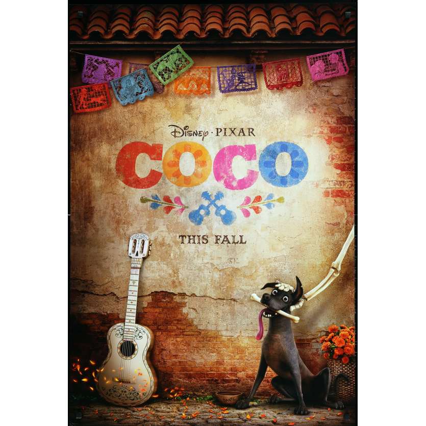 COCO Original Movie Poster Advance - 27x40 in. - 2017 - Pixar, Anthony Gonzales