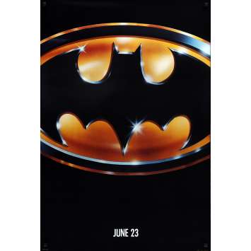 BATMAN Original Movie Poster Matte Teaser - 27x40 in. - 1989 - Tim Burton, Jack Nicholson BATMAN Original Movie Poster Matte Teaser - 27x40 in. - 1989 - Tim Burton, Jack Nicholson