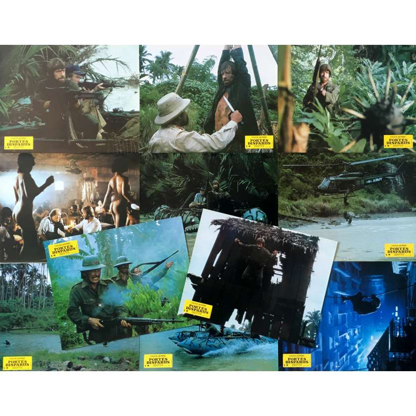 PORTES DISPARUS Photos de film x11 - 21x30 cm. - 1984 - Chuck Norris, Joseph Zito