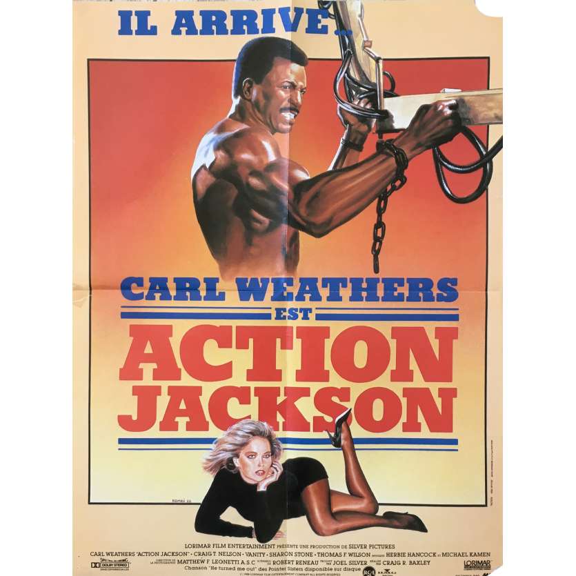 ACTION JACKSON Original Movie Poster - 15x21 in. - 1988 - Craig R. Baxley, Carl Weathers